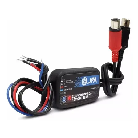 Conversor Rca Remoto Slim Automotivo Jfa 12v