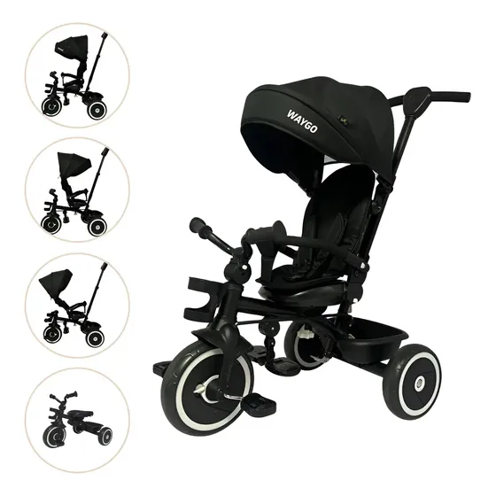 Triciclo Infantil Com Pedal Multifuncional Waygo Maxi Toys