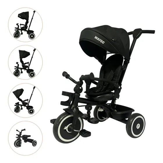 Triciclo Infantil Com Pedal Multifuncional Waygo Maxi Toys