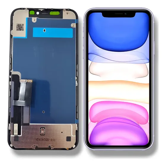 Tela Display Compatível Iphone Xr C/aro Oled Vivide