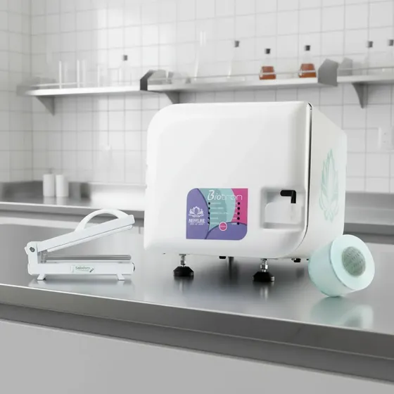 Autoclave Digital Flor De Lotus 5 L + Seladora + 2 Bobinas