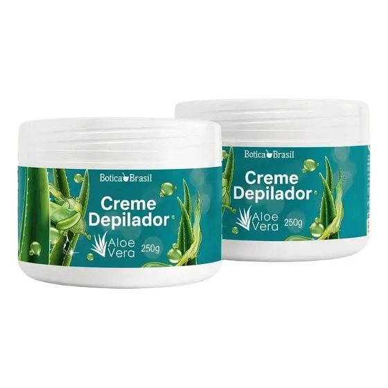 Depilação 2 Creme Depilatório Com Aloe Vera Rápido E Pratico