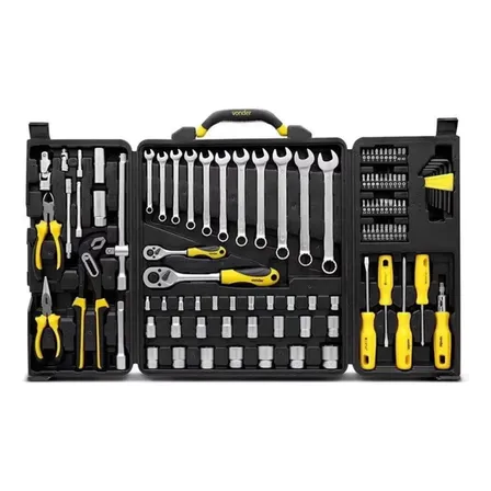 Caixa Mala Maleta Bolsa Ferramentas Portátil Vonder 110pc Preto E Amarelo