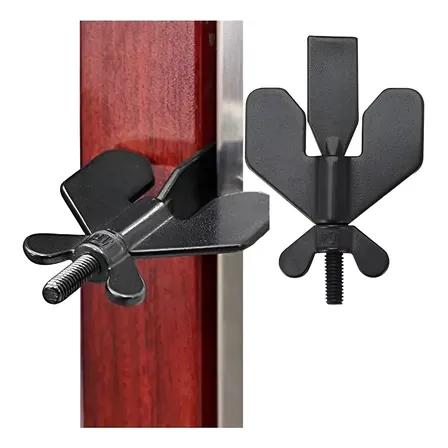 Fechadura Portátil De Segurança P/ Porta De Hotel Motel Aço Preto