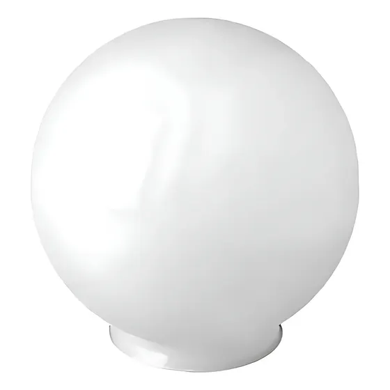 Globo De Vidro P/ Iluminação Esfera Leitoso Branco 15x28