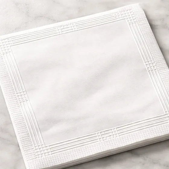 Guardanapos De Papel Sofisticados Aperitivo11x12cm Em Branco