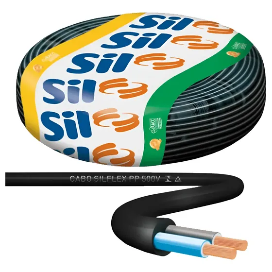 Fio Cabo Pp Elétrico Cobre 2 X 4mm Megatron 100m