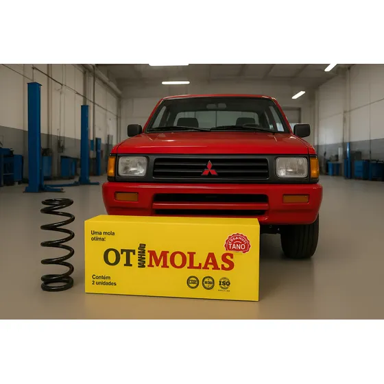 Par De Molas Dianteiras Mitsubis L200 2.5 92 93 94 95 Até 97