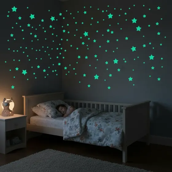 Adesivos Que Brilham No Escuro!!! Kit Com 150 Estrelas!