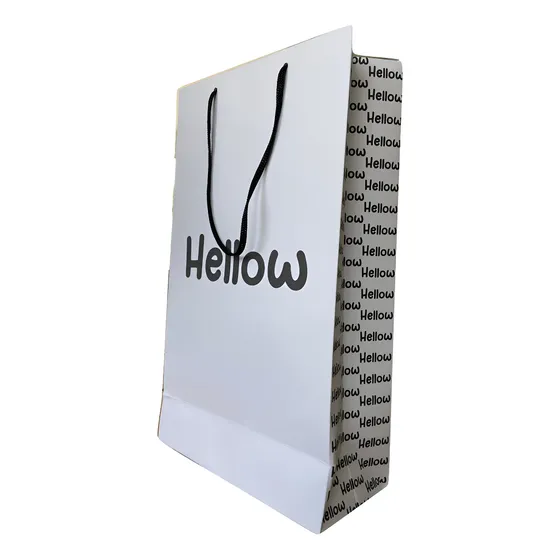 Sacola De Papel Personalizada M Plus 31x18x8,5cm 50unid