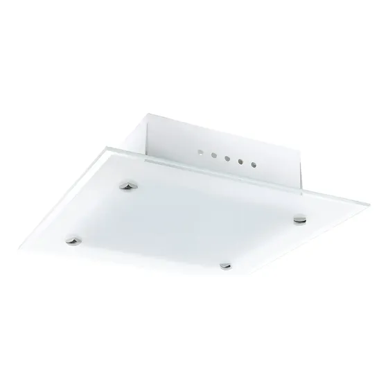 Plafon Sobrepor Quadrado 1 Lâmpada 23x23 Cm