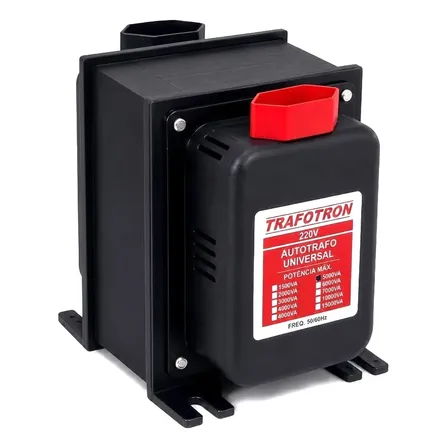 Auto Transformador Voltagem 5000va Bivolt Sem Juros Preto