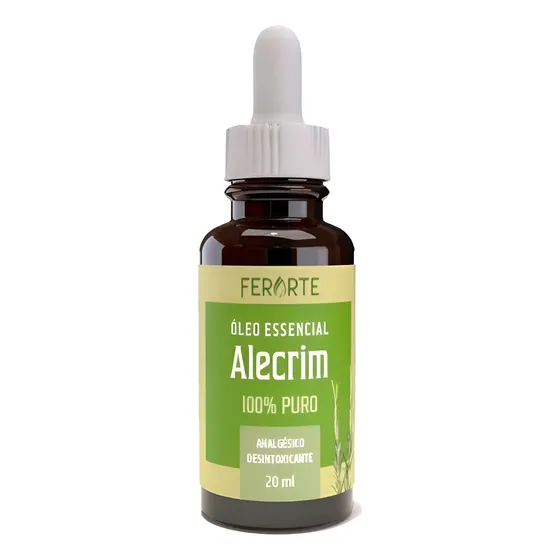 Óleo Essencial De Alecrim Ferarte 100% Puro Vegano 20 Ml