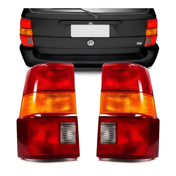 Par Lanterna Traseira Santana Quantum 92 93 94 97 Tricolor
