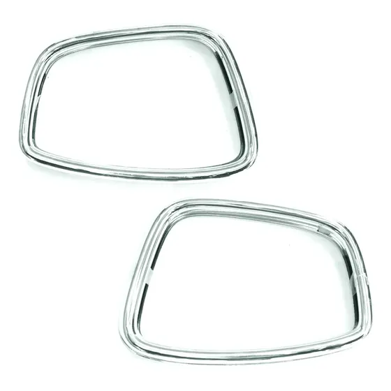 Par De Aplique Aro Cromado Retrovisor Gol Voyage Saveiro G5