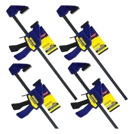 Kit 4 Mini Grampo Rápido Marceneiro 06 15cm Irwin