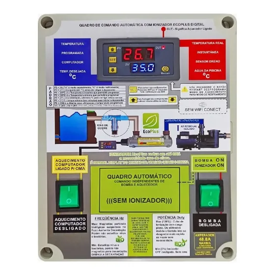 Quadro De Comando Para 20.000lts 8.000w