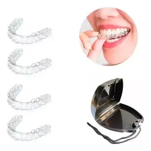 04 Placas Miorrelaxante Acrílico Silicone Moldável Bruxismo