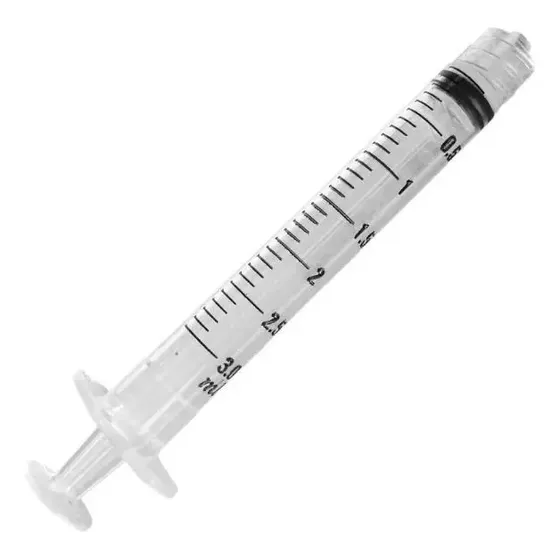 Seringa 3 Ml Bico Rosca Luer Lock Bd Caixa C/ 100