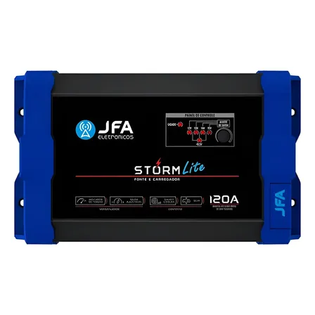 Fonte Carregador Automotivo Jfa 120a Storm Lite 12v Bivolt Preto