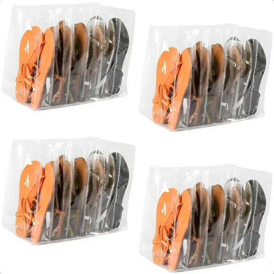 Kit Com 4 Colmeias Organizadora De Sapato 6 Nichos 21x30x40