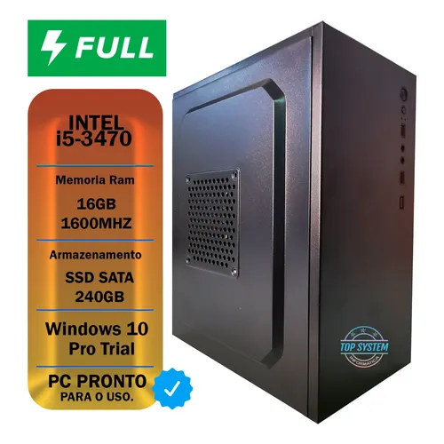 Pc Home Office Core I5 3470, 16gb Ram Ddr3, Ssd 240gb 240 Gb 12 Gb Intel Hd Graphics 2500