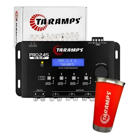Processador Áudio Equalizador Taramps Pro 2.4s Anti-puff Preto