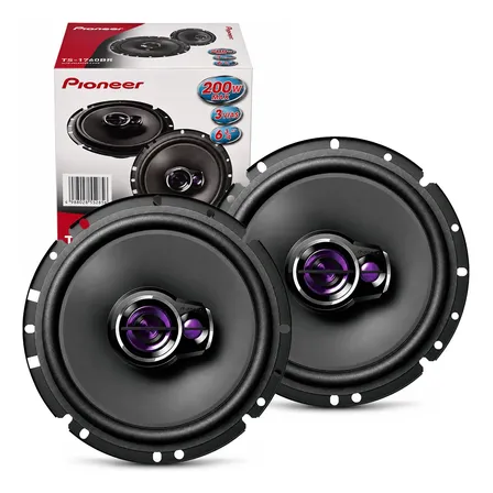Par Alto Falante Pioneer Ts-1760br 6 Polegadas 100w Rms Preto