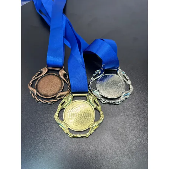 Kit 40 Medalhas P/ Personalizar Premiação C/ Fita Cetim