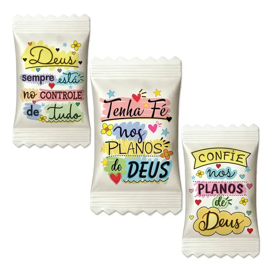 100 Balas Já Personalizadas Frases Deus Evangélica Religiosa