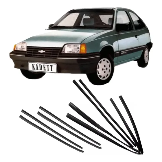 Kit Borracha Vidros Das Portas Canaleta E Pestana Kadett