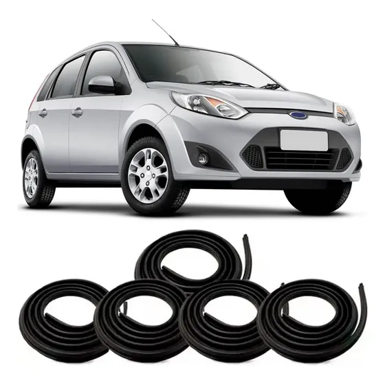 Kit Borracha 4 Portas E Porta Mala Fiesta Hatch Sedan 02/13.