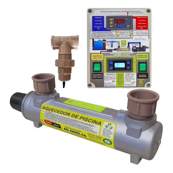 Aquecedor 40.000lts Turbohot Para Piscina Intex + Ionizador
