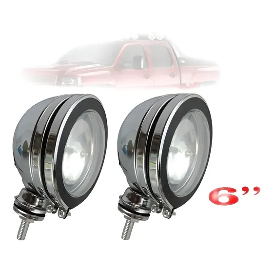 Par Farol Milha Off Road 6 S10 Silverado D20 Montana Blazer