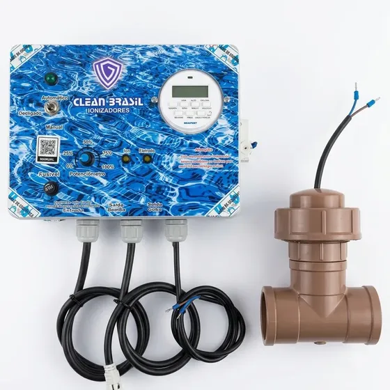 Ionizador Piscina 50 Mil Litros, Clean Brasil, Digital