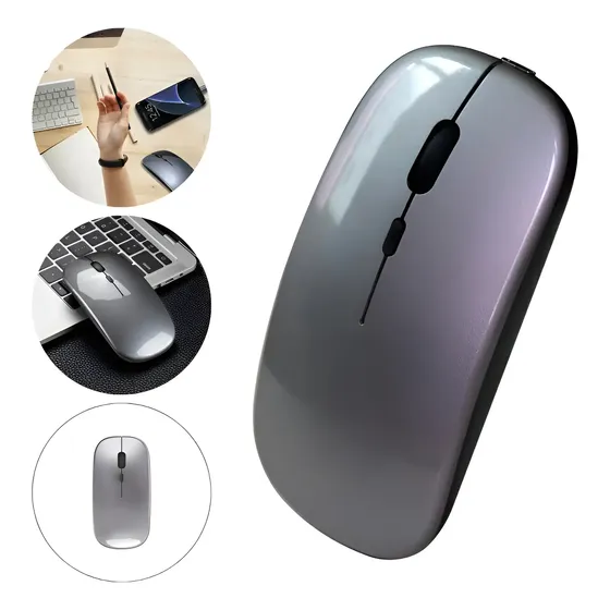 Mouse Bluetooth Recarregável Para Macbook Air Pro M1 M2 M3