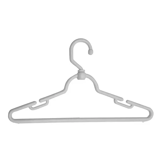 Cabide Giratório Cavado Plástico Branco 50 Unds