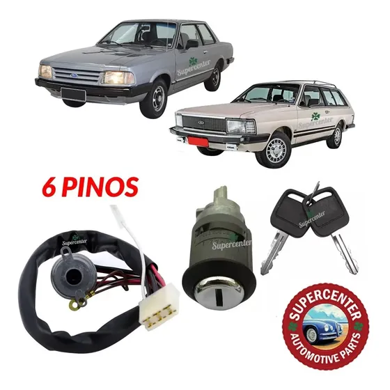 Kit Cilindro Comutador Ignição Del Rey Scala Belina 1985 A 1991