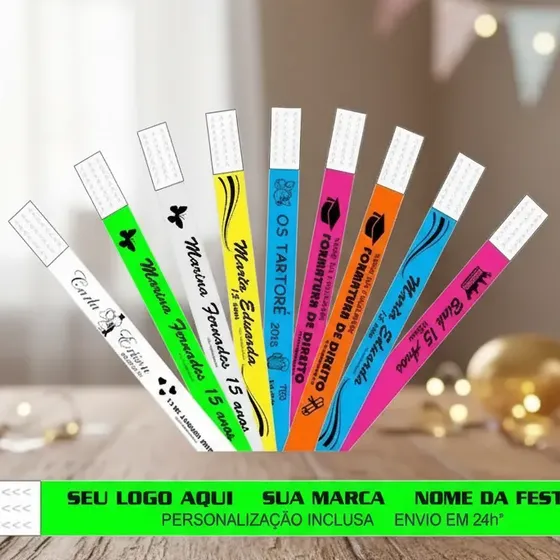 2000 Pulseiras De Identificação P/ Festas E Eventos 1° Linha