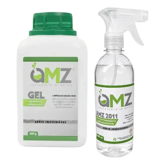 Gel Decapante Limpa Inox + Abrilhantador De Inox