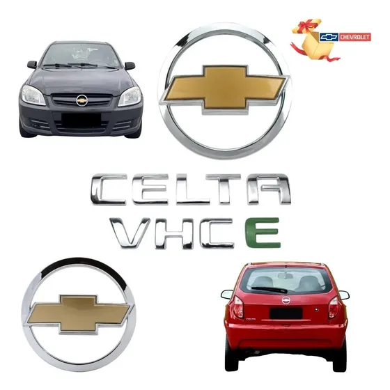 Kit Emblemas Celta Vhce - 2007 À 2011 - Modelo Original