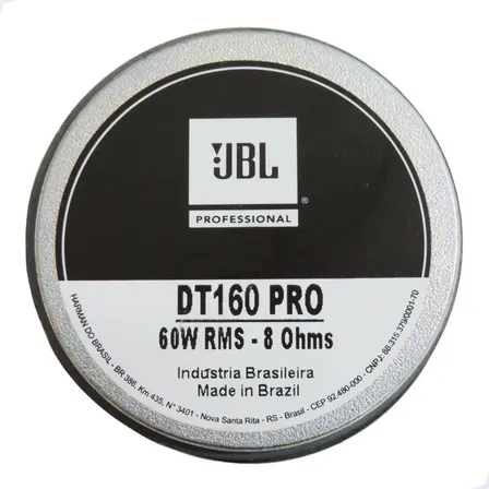 Driver Jbl Dt160 Pro Selenium 60w Rms 8 Ohms
