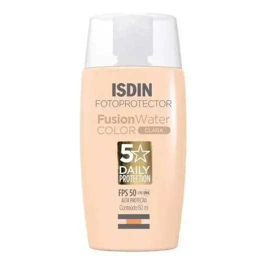 Protetor Solar Facial Isdin Fusion Water Fps50 Cor Clara