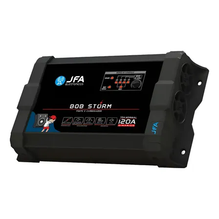 Fonte Carregador Jfa 120a Bob Storm Slim Bivolt Preto