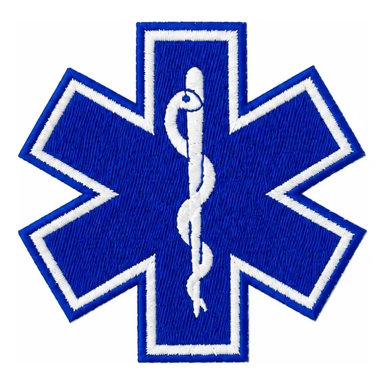 Patch Bordado Emergência/socorrista 8x8 Cm