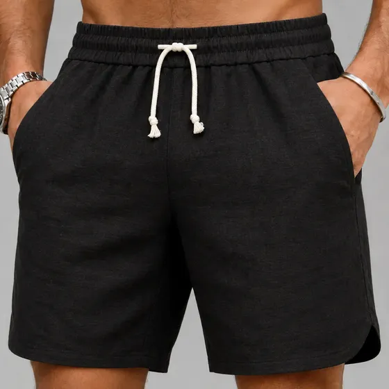 Bermuda Short Linho Premium Masculino Mauricinho Moda Praia
