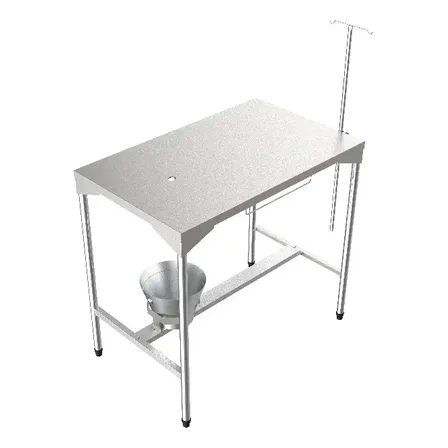 Mesa Inox Atendimento Veterinaria Cirurgica Balde Sorox