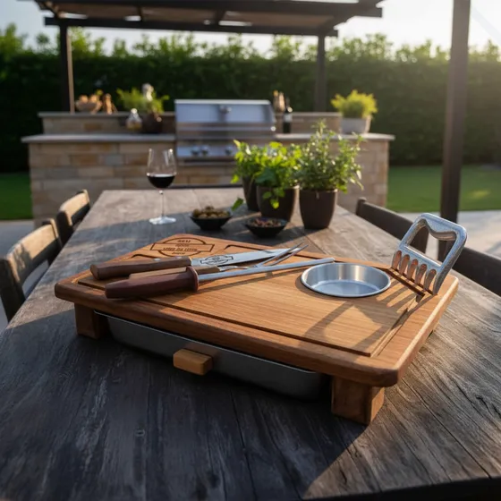 Kit Churrasco Tramontina Com Tábua Inteligente Personalizado