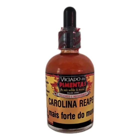 Molho De Pimenta Carolina Reaper Sem Glúten +ardida Do Mundo