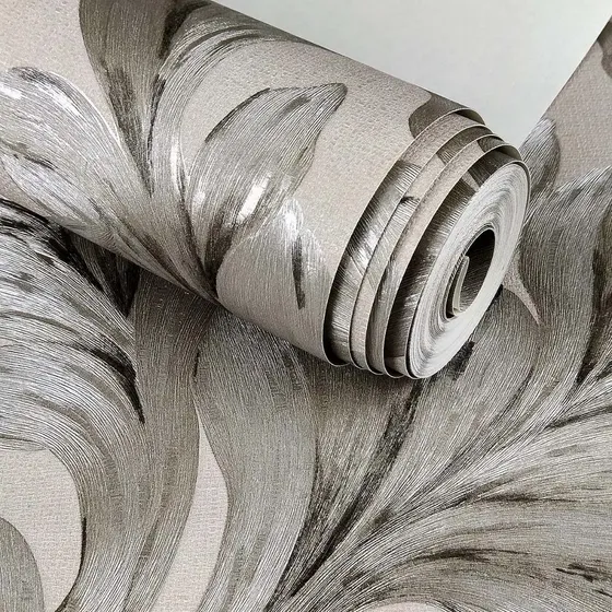 Papel De Parede Rolo Importado Alto Relevo Vinílico Lavável